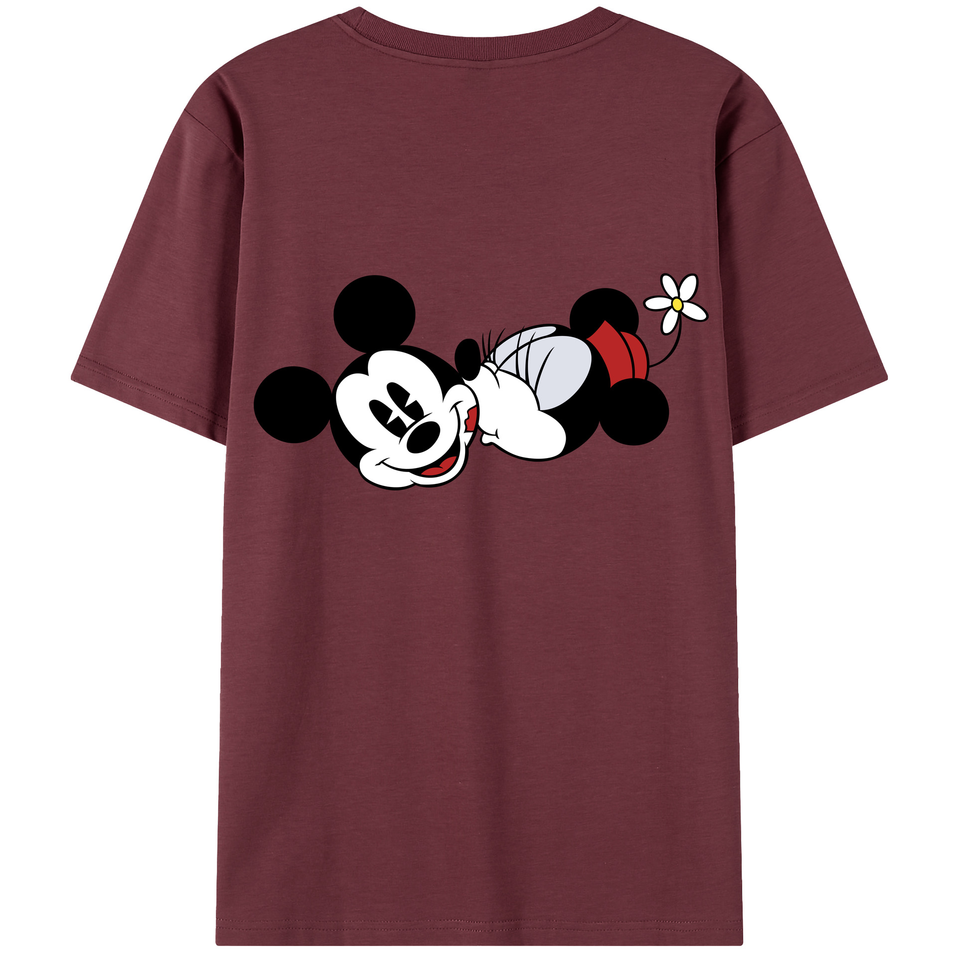 （画像用） ミッキーマウス Mickey Mouse 綿100％半袖Tシャツ（背面プリント）